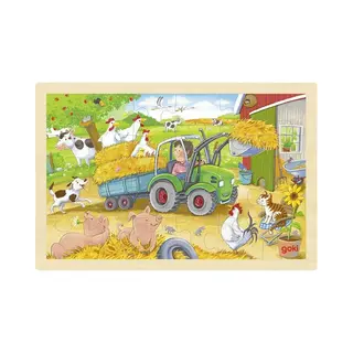 Goki 57420 puzzel Legpuzzel 24 stuk(s) Dieren