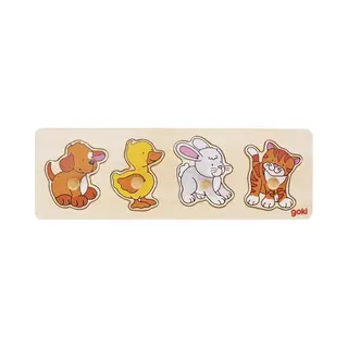 Goki 57866 Vormpuzzel 4 stuk(s) Dieren