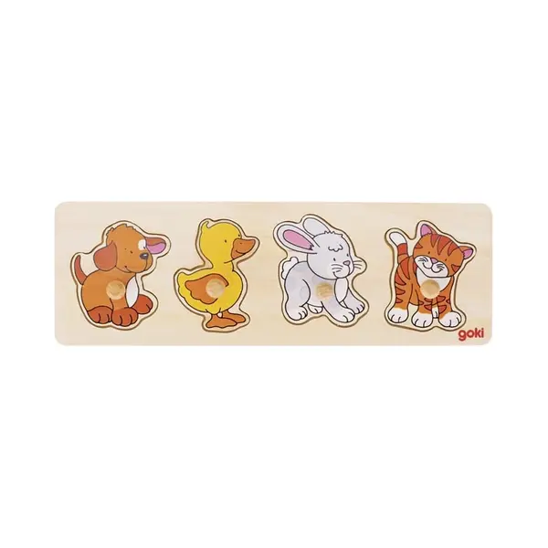 Goki 57866 Vormpuzzel 4 stuk(s) Dieren thumbnail