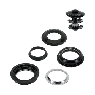 Neco Semi-Integrierter-Steuersatz 1/8", Aluminium/Stahl, Schwarz