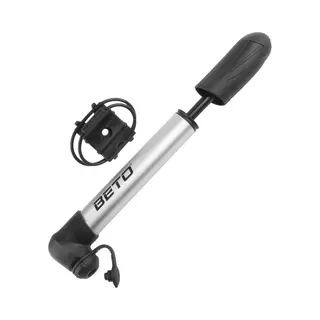 Beto Fahrrad Mini-Pumpe, Aluminium, Dreh-Schnellverschluss, 5, 5 Bar, Luftpumpe