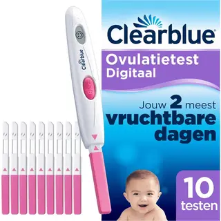Clearblue Ovulatietest Set Digitaal - 1 Digitale Houder En 10 Testen