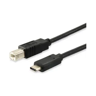 Equip Usb 2.0 Typ C auf Typ B Kabel, 1.0m