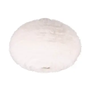 Reality Leuchten Deckenleuchte Furry, E27 Deckenlampe Mit Plüsch Lampenschirm Höhe 38 Cm Ø 50 Cm, Leuchtmittel Wechselbar, Warmweiß - Kaltweiß,