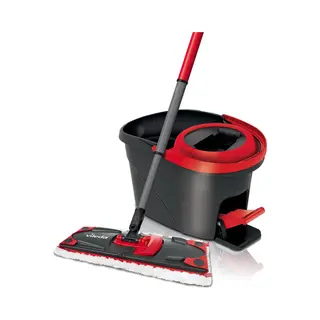 Vileda 140827 Wischsystem & -eimer Einzeltank Schwarz, Rot