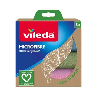 Vileda 4023103228634 Reinigungstuch Mikrofaser Mehrfarbig 3 Stück(e)