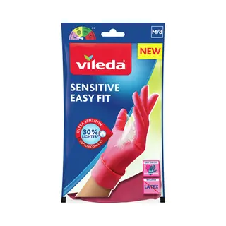 Vileda 4023103228955 schoonmaakhandschoen Nitril Roze Unisex M