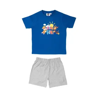 Paw Patrol Pyjama / Shortama - Blauw / Grijs - Katoen - Maat 110/116