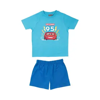 Disney Cars Pyjama / Shortama - Aqua / Blauw - Katoen - Maat 98/104