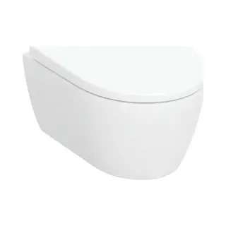 Geberit ICon Compact Hangtoilet Randloos Incl. Softclose Toiletbril Met Quickrelease Glans Wit