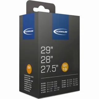 Schwalbe Schlauch Nr. 19 – Fahrradschlauch 27, 5/28/29 Zoll (Etrto 40/62-584/635) – Ventil Dv 40mm – Standard Butylschlauch – Schlauch Für