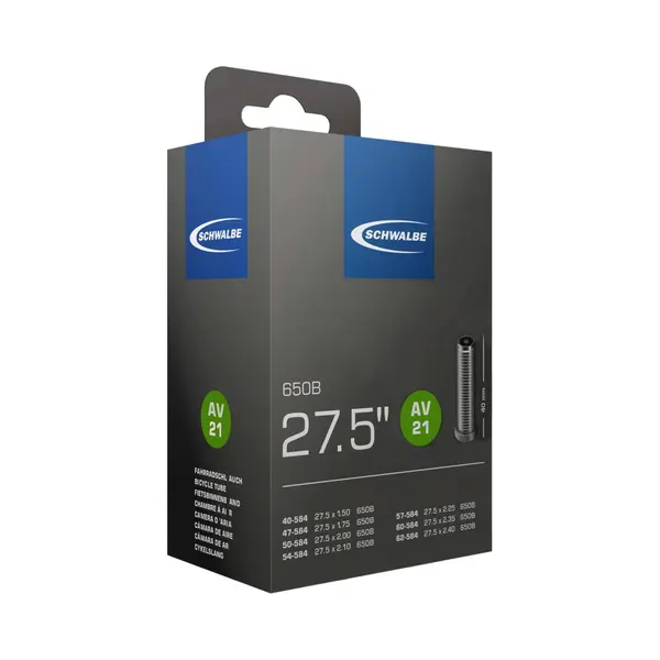Schwalbe 10400050 Fahrrad-Innenreifen Schrader-Ventil 27,5" 40 - 62 mm thumbnail