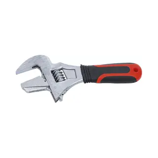 Bgs technic Adjustable Wrench with soft Rubber Handle