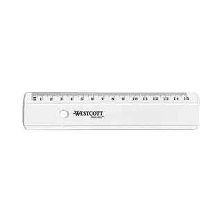 Westcott Flachlineal, Aus Kunststoff, Länge, 150 Mm