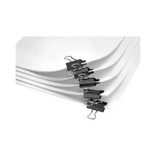 Westcott Foldback Klammern 25mm Schwarz 12 Stück | 12er Pack Metall Klammern Für Dokumente | Stabile Und Wiederverwendbare Papierklammern | 25mm