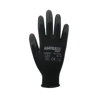 Asatex 3702/8 Handschuhe Größe 8 Schwarz En 388 Psa-kategorie Ii