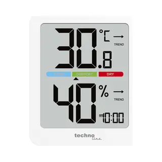 Technoline Ws 9456 Hygrometer/Psychrometer Drinnen Elektronisches Hygrometer Weiß