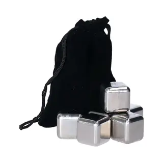 Haushalt International Eiswürfel-Steine Edelstahl- Eiswürfel-Set, 7-tlg. 2, 7 X 2, 7 X 2, 7cm
