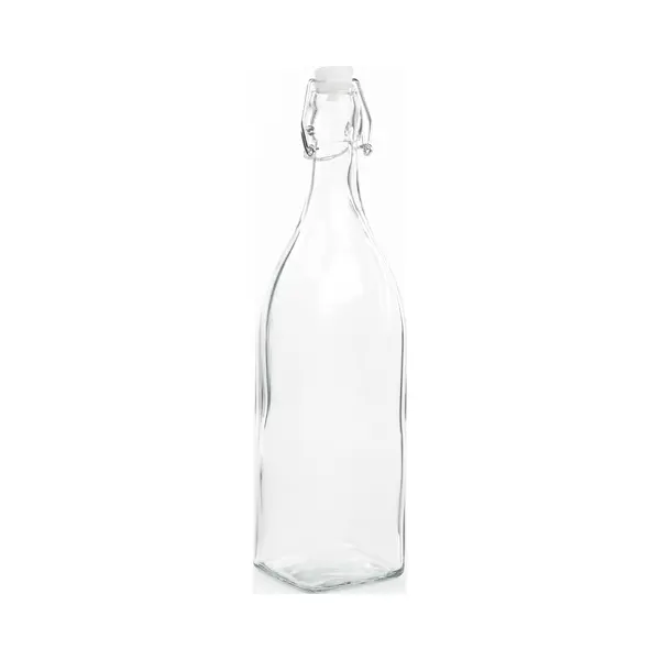 Hi Decoratie Fles - 1 Liter - Met Beugeldop - 8 X 32 Cm - Glas - Cadeau Fles thumbnail