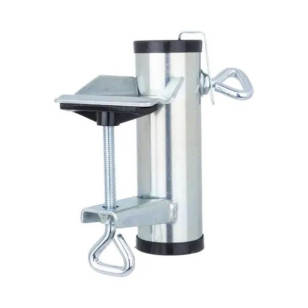 Hi Parasolhouder Voor Balkon - Zilver - Metaal - Parasolbevestiging - Max 3, 8 Cm - Balkonreling Houder Parasol thumbnail
