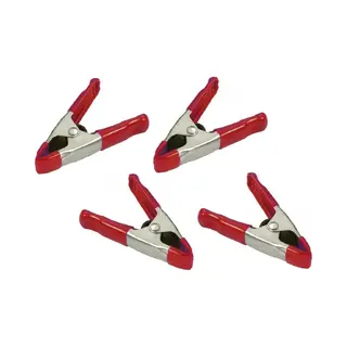 Doratex Zeilklemmen/veerklemmen - 4x - Staal - 5 Cm - Mini Lijmklemmen