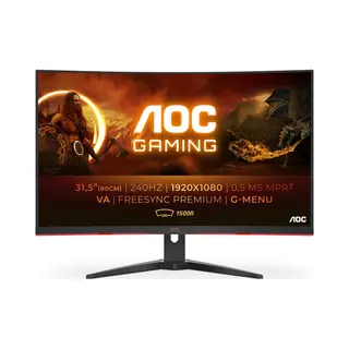 Aoc G2 C32G2ZE/Bk Computerbildschirm 80 cm (31.5") 1920 x 1080 Pixel Full Hd Led Schwarz, Rot