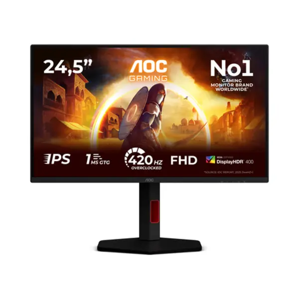 Aoc G4 25G4KUR computer monitor 62.2 cm (24.5") 1920 x 1080 pixels Full Hd Led Black, Red thumbnail
