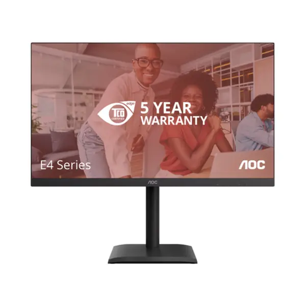 Aoc E4 U27E4CV computer monitor 68,6 cm (27") 3840 x 2160 Pixels 4K Ultra Hd Led Zwart thumbnail