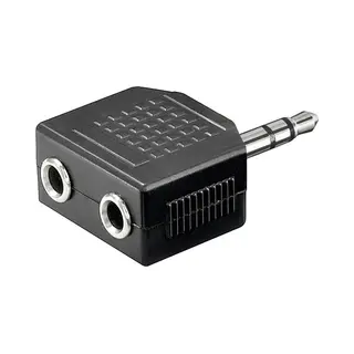 Goobay 11104 3,5 mm 2 x 3,5 mm Schwarz