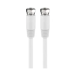 Goobay 60722 coax-kabel 0,3 m F-type Wit