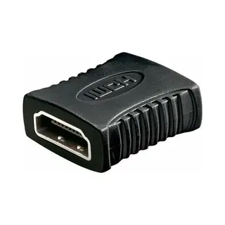 Goobay Hdmi Adapter (Kupplung), vernickelt, Schwarz