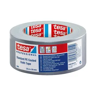Tesa - Gewebeband Band® Standard 4688 Silber-matt Länge 50 M Breite 50 Mm
