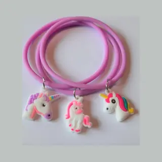 Armband Eenhoorn | Unicorn | Setje Van 3 Armbandjes | Paars