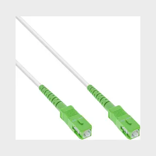 InLine Lwl Simplex Kabel, Ftth, Sc/Apc 8° zu Sc/Apc 8°, 9/125µm, OS2, 0,5m