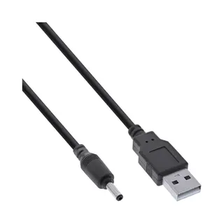 InLine Usb Dc Stromadapterkabel, Usb A Stecker zu Dc 3,5x1,35mm 1m