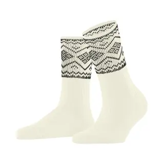Esprit Damen Socken Selbu Shimmer W So Baumwolle Gemustert 1 Paar, Weiß Off-White 2040, 39-42