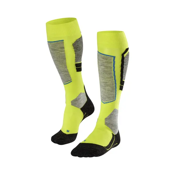 Falke Herren Skisocken SK4 Advanced M Kh Wolle Funktionsmaterial Warm Dünn 1 Paar, Gelb (Limepunch 1085), 44-45 thumbnail