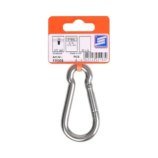 Mobilibrico Karabinerhaken 80x8mm A4 Rvs Aisi 316 870 Dan
