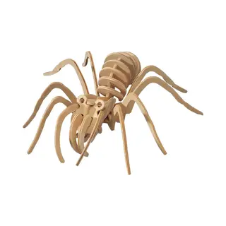 Houten Dieren 3D Puzzel Tarantula Spin - Speelgoed Bouwpakket - 23 X 18 Cm