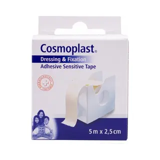 Cosmoplast 540102 - Sensitive Heftpflaster Im Abroller 5mx2, 5cm