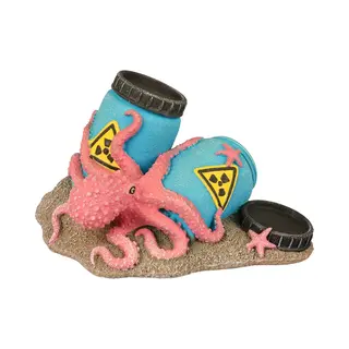Aqua Della Radioactieve Vaten Met Octopus S - 12x9x7cm Meerkleurig