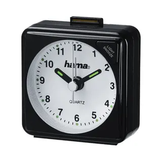 Hama A50 Quartz alarm clock Black