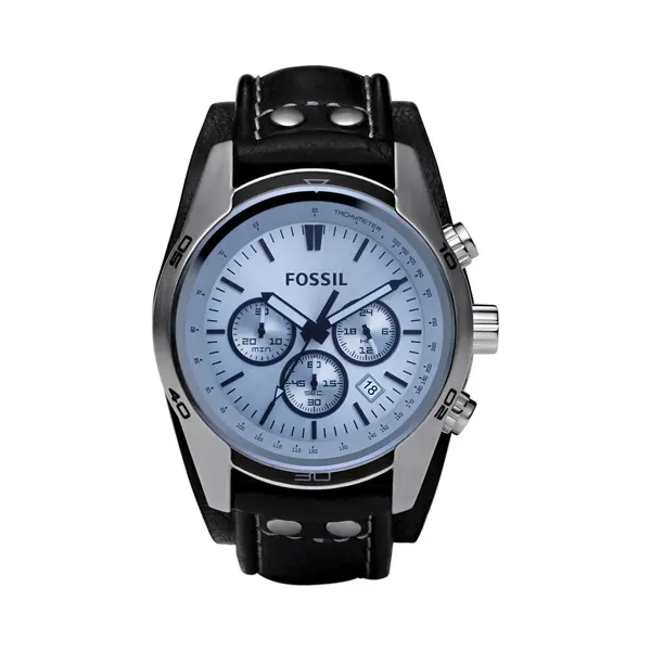 Fossil Coachman Armbanduhr Herren Quarz Silber thumbnail