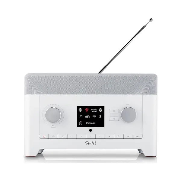 Teufel Radio 3SIXTY Digitalradio Dab+ Internet Fm Bluetooth Alarmfunktion Weiß thumbnail