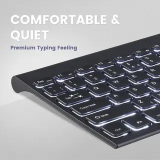Perixx Periboard 429 Compact Ergonomisch Toetsenbord - Stille Scissor Toetsen - Backlight - Qwerty/Us
