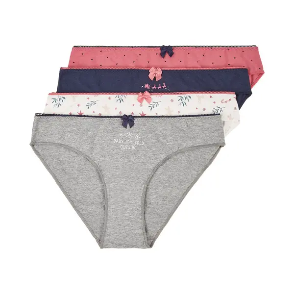 Happy Shorts Kerst Slips Dames 4-Pack D685 - Maat 38 - Onderbroek thumbnail