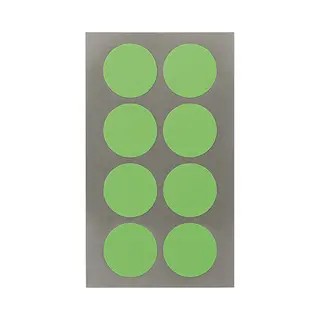 Rico Design Paper Poetry Office Sticker Punkte 25mm 4 Bogen Neongrün