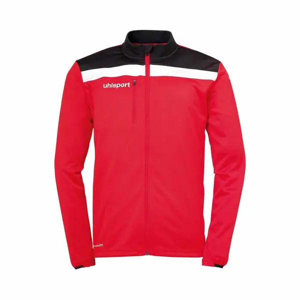 Uhlsport Kinder Jacke Offense 23 Jacke, Rot/Schwarz/Weiß, 116, 100519804 thumbnail