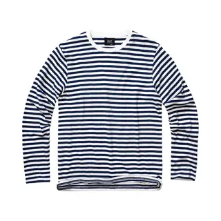 Brandit Jerseyshirt Stripe Longsleeve Navy-White Gr. Xxl