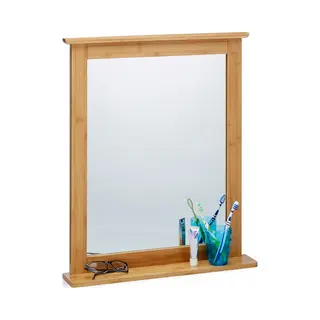Relaxdays 10020292 wall mirror Square Wood